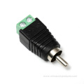 CCTV Male RCA Compression Connector with Screw Terminal